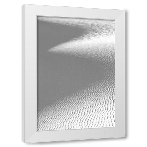 White Sand Dune and Shadow White Modern Wood Framed Art Print by Taylor, Douglas