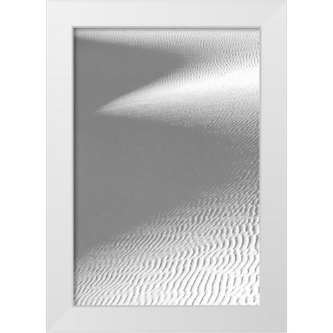 White Sand Dune and Shadow White Modern Wood Framed Art Print by Taylor, Douglas
