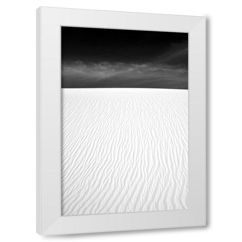 White Sands New Mexico White Modern Wood Framed Art Print by Taylor, Douglas