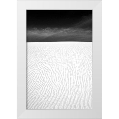 White Sands New Mexico White Modern Wood Framed Art Print by Taylor, Douglas
