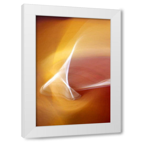 A Soothing Blend White Modern Wood Framed Art Print by Taylor, Douglas