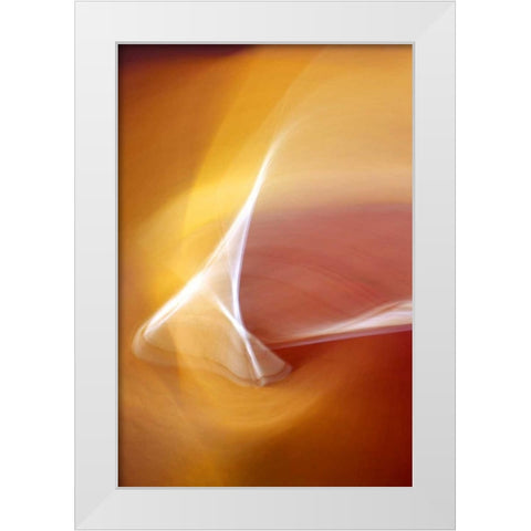 A Soothing Blend White Modern Wood Framed Art Print by Taylor, Douglas