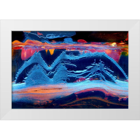 As the Dragon Stirs II White Modern Wood Framed Art Print by Taylor, Douglas