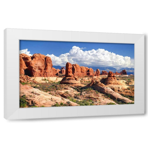 Weathering Sandstones White Modern Wood Framed Art Print by Taylor, Douglas