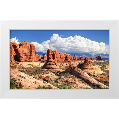 Weathering Sandstones White Modern Wood Framed Art Print by Taylor, Douglas