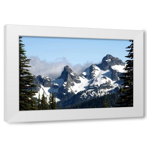 Goat Island Mountain White Modern Wood Framed Art Print by Taylor, Douglas