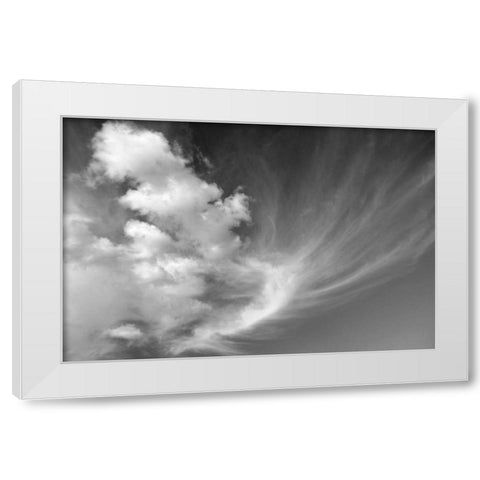 Clouds over Kitt Peak BW I White Modern Wood Framed Art Print by Taylor, Douglas