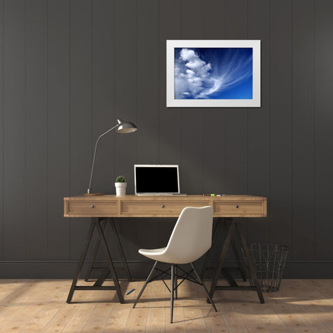 Clouds over Kitt Peak I White Modern Wood Framed Art Print by Taylor, Douglas