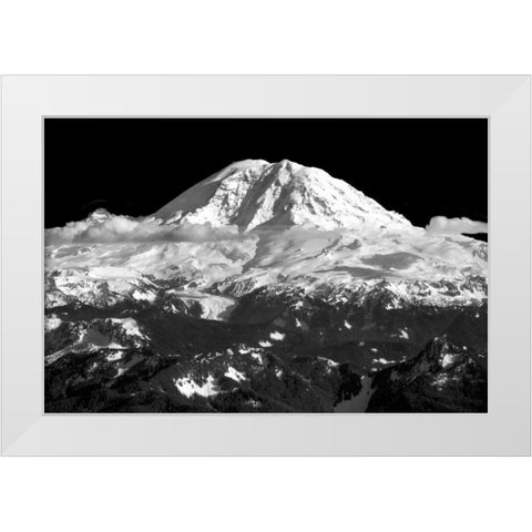 Mountains in Spring I White Modern Wood Framed Art Print by Taylor, Douglas