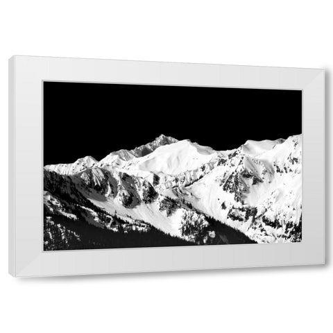 Mountains in Spring II White Modern Wood Framed Art Print by Taylor, Douglas