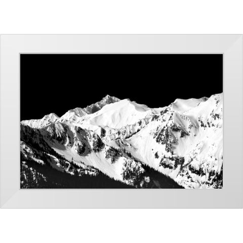 Mountains in Spring II White Modern Wood Framed Art Print by Taylor, Douglas