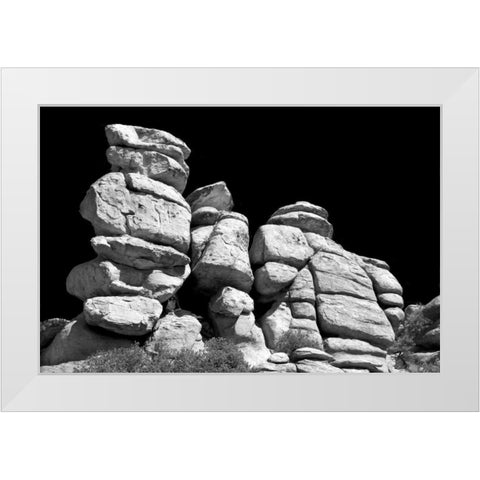 Highway Hoodoos I White Modern Wood Framed Art Print by Taylor, Douglas