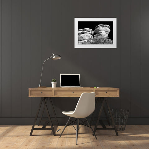 Highway Hoodoos II White Modern Wood Framed Art Print by Taylor, Douglas