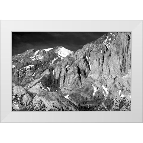 Sevehah Cliffs BW White Modern Wood Framed Art Print by Taylor, Douglas