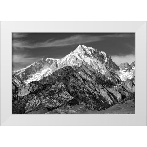 Mt. Williamson I BW White Modern Wood Framed Art Print by Taylor, Douglas