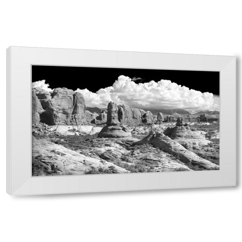 Weathering Sandstones BW White Modern Wood Framed Art Print by Taylor, Douglas