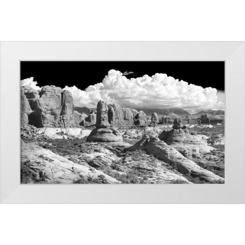 Weathering Sandstones BW White Modern Wood Framed Art Print by Taylor, Douglas