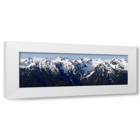 Morning at Hurricane Ridge White Modern Wood Framed Art Print by Taylor, Douglas