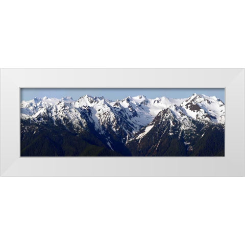 Morning at Hurricane Ridge White Modern Wood Framed Art Print by Taylor, Douglas