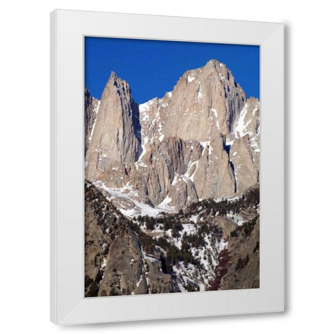 Mt. Whitney Portrait I White Modern Wood Framed Art Print by Taylor, Douglas