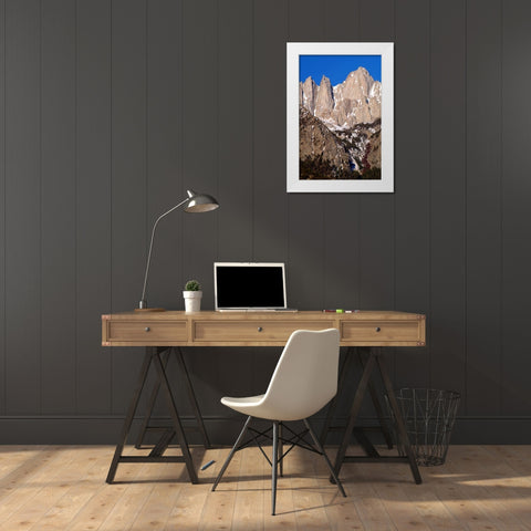 Mt. Whitney Portrait II White Modern Wood Framed Art Print by Taylor, Douglas