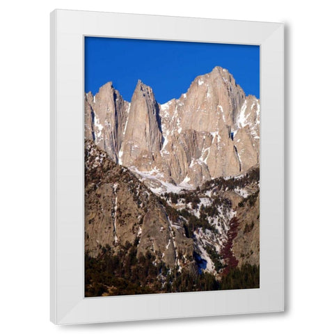 Mt. Whitney Portrait II White Modern Wood Framed Art Print by Taylor, Douglas