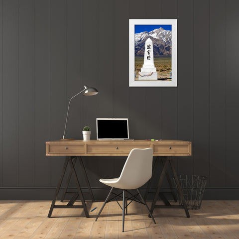 Manzanar Remembrance II White Modern Wood Framed Art Print by Taylor, Douglas