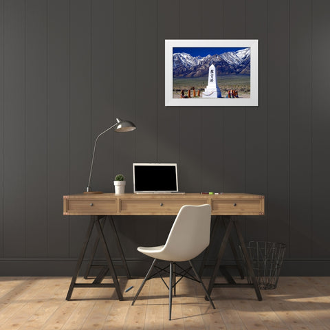 Manzanar Remembrance III White Modern Wood Framed Art Print by Taylor, Douglas