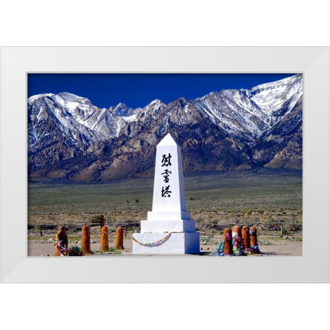 Manzanar Remembrance III White Modern Wood Framed Art Print by Taylor, Douglas