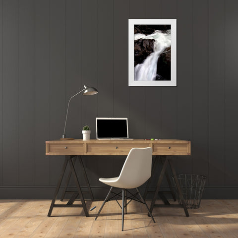Sol Duc Falls II White Modern Wood Framed Art Print by Taylor, Douglas