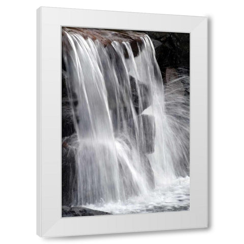 Water on the Rocks II White Modern Wood Framed Art Print by Taylor, Douglas