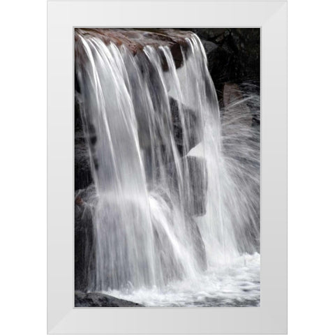 Water on the Rocks II White Modern Wood Framed Art Print by Taylor, Douglas