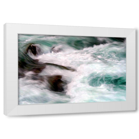 Hamma Hamma Current II White Modern Wood Framed Art Print by Taylor, Douglas