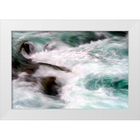 Hamma Hamma Current II White Modern Wood Framed Art Print by Taylor, Douglas