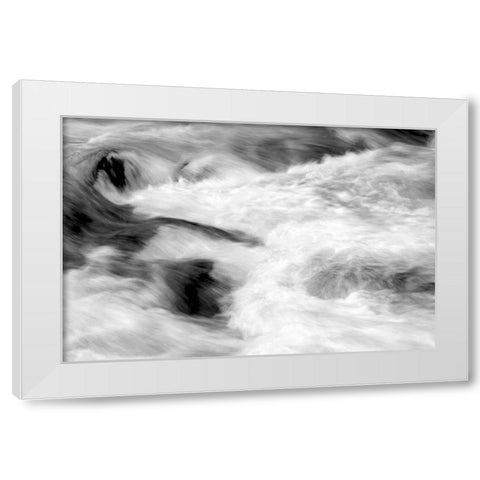 Hamma Hamma Current II BW White Modern Wood Framed Art Print by Taylor, Douglas