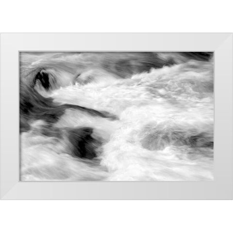 Hamma Hamma Current II BW White Modern Wood Framed Art Print by Taylor, Douglas