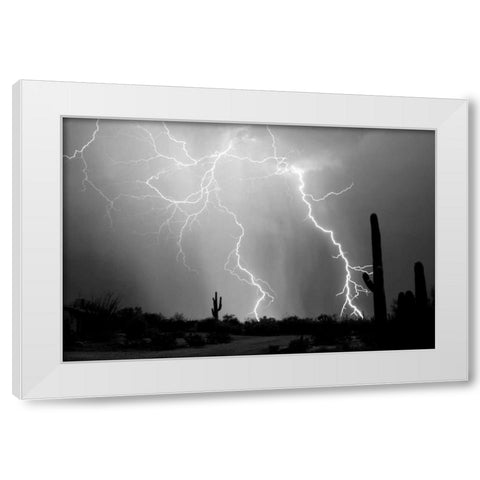 Electrifying BW White Modern Wood Framed Art Print by Taylor, Douglas