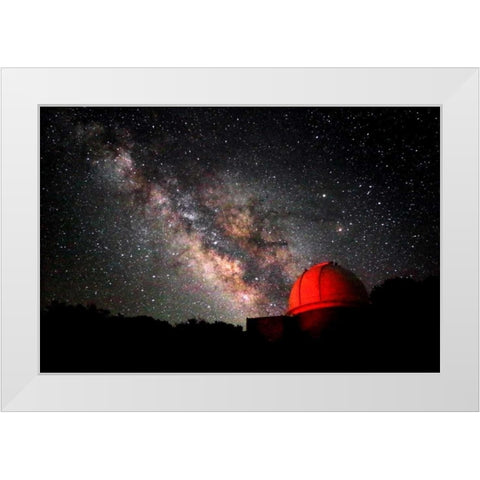 Milky Way III White Modern Wood Framed Art Print by Taylor, Douglas