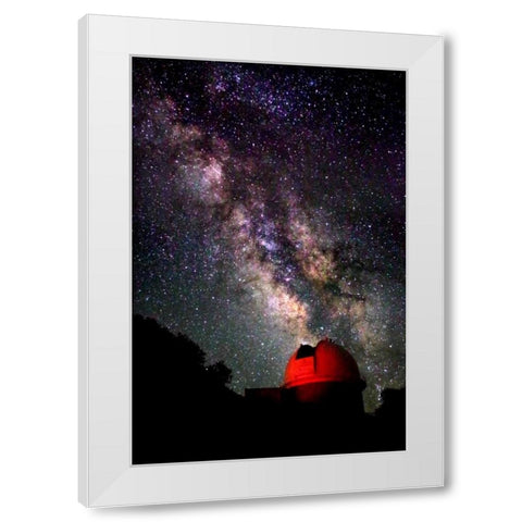 Milky Way V White Modern Wood Framed Art Print by Taylor, Douglas