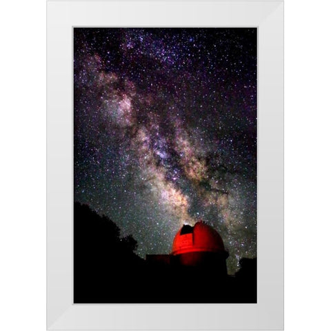 Milky Way V White Modern Wood Framed Art Print by Taylor, Douglas