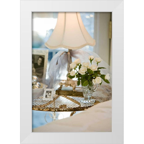 White Roses II White Modern Wood Framed Art Print by Clayton-Thompson, Philip