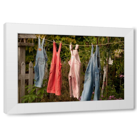 Out to Dry II White Modern Wood Framed Art Print by Clayton-Thompson, Philip