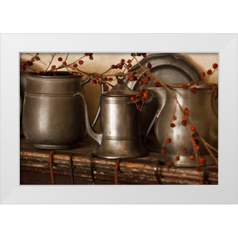 Vintage Cooking II White Modern Wood Framed Art Print by Clayton-Thompson, Philip