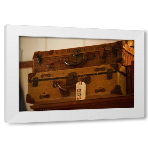 Time to Travel I White Modern Wood Framed Art Print by Clayton-Thompson, Philip