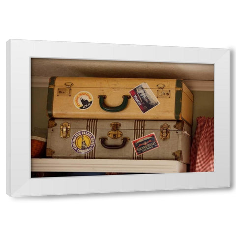 Time to Travel II White Modern Wood Framed Art Print by Clayton-Thompson, Philip