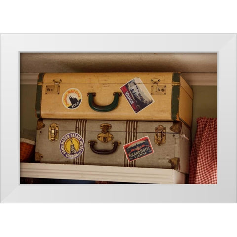 Time to Travel II White Modern Wood Framed Art Print by Clayton-Thompson, Philip