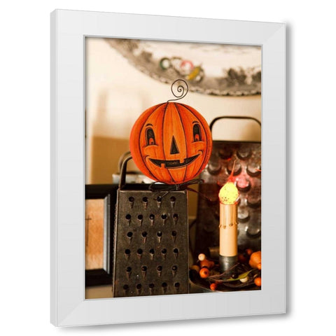 Halloween V White Modern Wood Framed Art Print by Clayton-Thompson, Philip