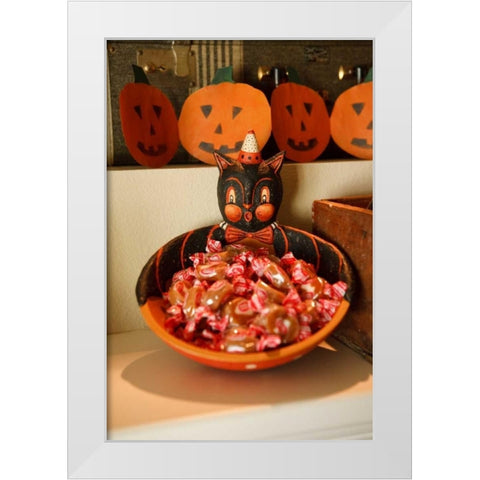 Halloween VI White Modern Wood Framed Art Print by Clayton-Thompson, Philip