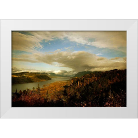 The Gorge I White Modern Wood Framed Art Print by Clayton-Thompson, Philip