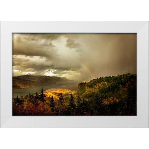 The Gorge II White Modern Wood Framed Art Print by Clayton-Thompson, Philip